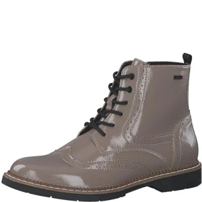 Image of s.Oliver [Women 5 25255 41 Ankle Boot, Taupe Patent, 4.5 UK