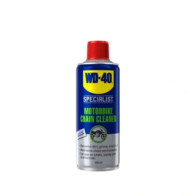 Image of WD 40 Specialist Motorbike Chain Cleaner Spray 400ml Cleans And Protects, Easy To Use, Total Solution