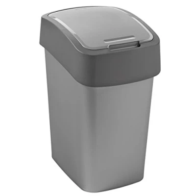 Image of Curver Bin + Lid, Grey, 25L
