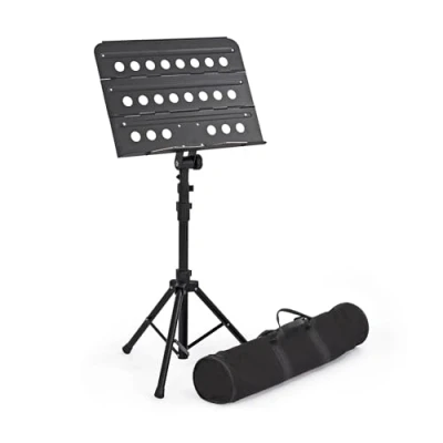Image of Musisca MUSISCA25 Folding Orchestral Music Stand with Carry Bag