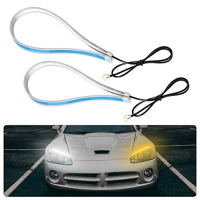 Image of EBTOOLS 60cm Car Soft Tube LED Strip,60cm Ultra Thin Strip Daytime Running Light Turn Signal Lamp