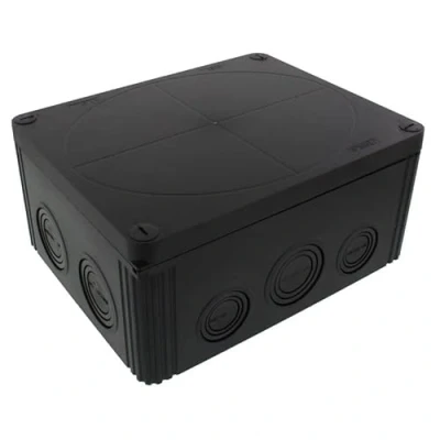 Image of Wiska Combi 1610 BK Polypropylene 200 x 160 94mm Enclosure Black IP66 10110739