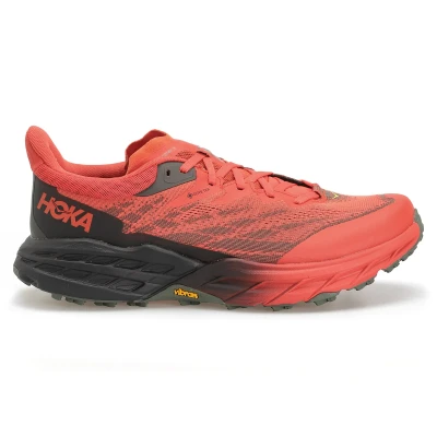 Image of HOKA Speedgoat Trail running shoes, Men&#039;s, Size: 8.5, Fiesta/thyme Synthetics/textile