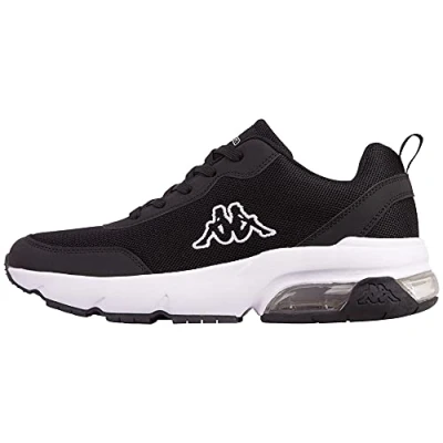 Image of Kappa Unisex Koro Sneaker, Black/White, 8 UK (42 EU)