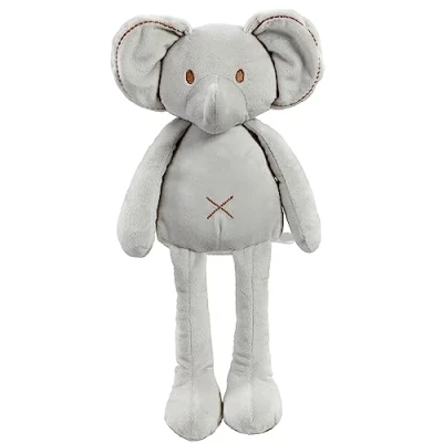 Image of Rainbow Designs Baby Toys 0 6 Months Safe &amp; Soft Toy Newborn Essentials Plushies with Dangly Arms and Legs (Elephant)