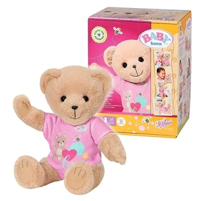 Image of BABY born Bear Pink 835586 36cm Little with Soft Stuffed Body Includes Outfit and Accessories Designed to Fit 43cm Clothing Suitable for Kids from 0+