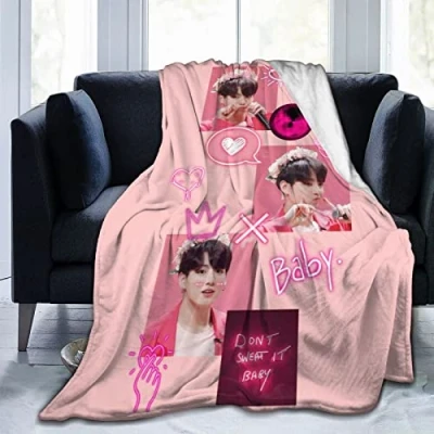 Image of YINGD JungKook Flannel Blanket Bedding Fleece Soft Thow Blankets Air Conditioning For Sofa Couch Living Room