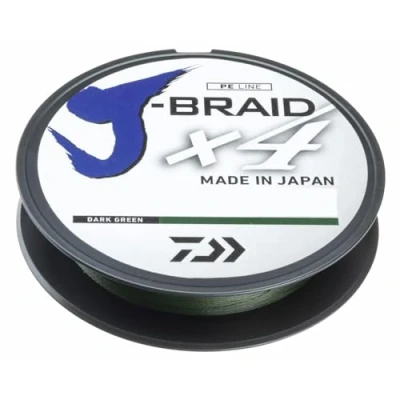 Image of Daiwa J Braid X4E 0.17mm 8,4kg 135m dark green Braided fishing line