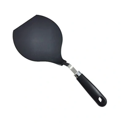 Image of Hemoton Spatula Nylon Turner High Heat Resistant Fish Gymnast Chef Pancake Pizza Kitchen Utensils Accessories (Black)